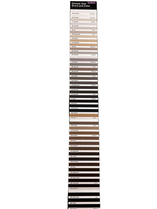 Grout Color Matching Card POLYBLEND